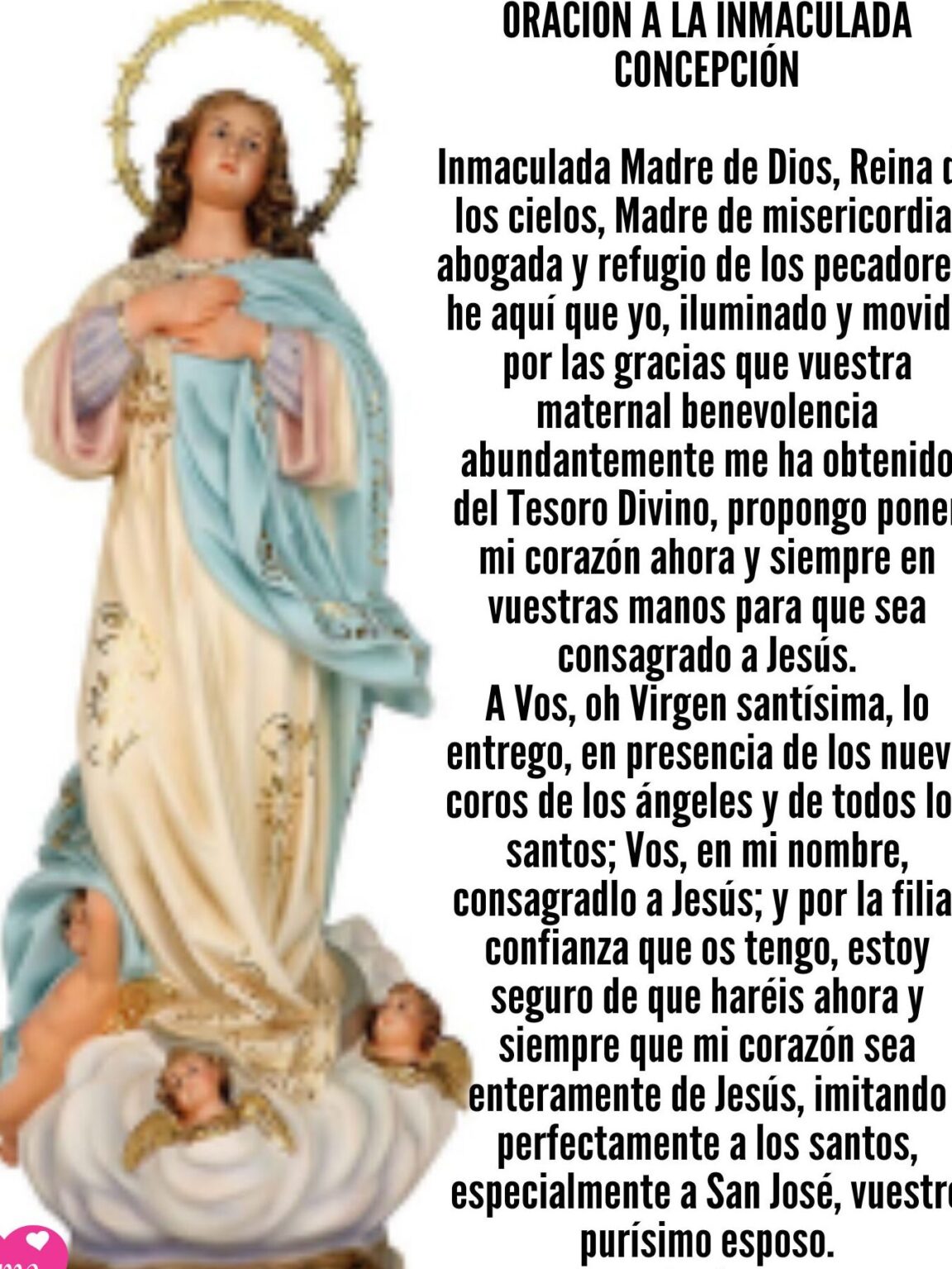 Oraci N A La Inmaculada Concepci N Para Solicitar Un Favor Divino