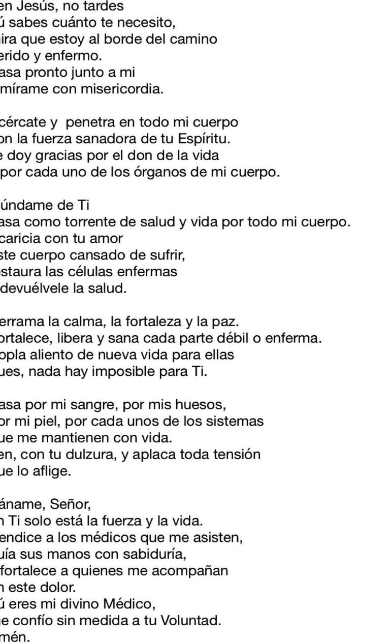 Oración de Sanación Física y Espiritual: Restaura tu Cuerpo y Alma con ...