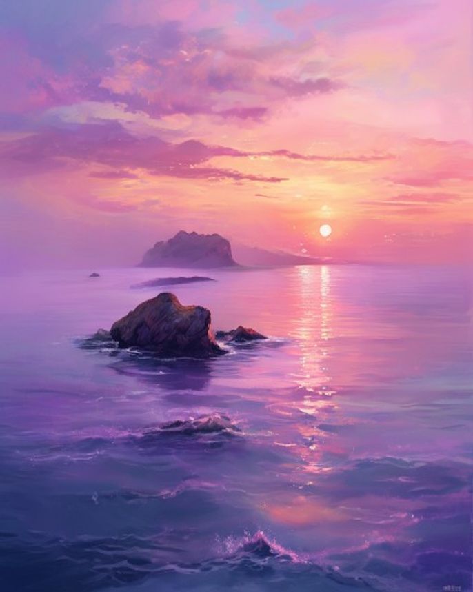 Oración para enamorar a una mujer sobre un atardecer en el mar